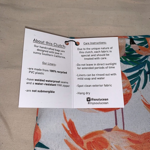 Soulucean Wet Bag Clutch bnwt - Picture 3 of 4